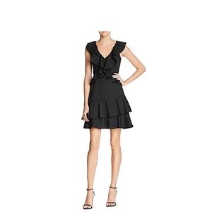 Lucy Paris Sasha Ruffled black dress